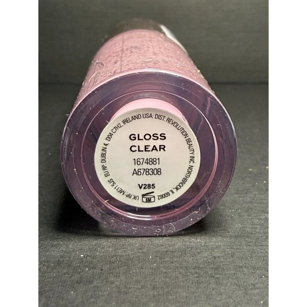 Revolution Lip Swirl Ceramide Gloss – Pure Gloss Pink/White Swirl